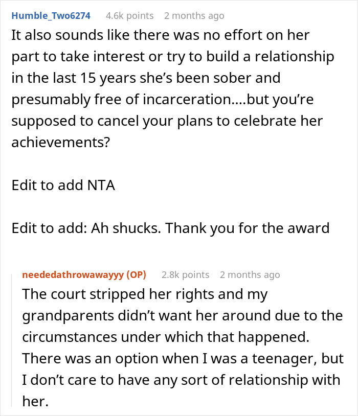 Son Skips Mom&rsquo;s Sobriety Anniversary Event, Says Her Recovery Doesn&rsquo;t Undo His Traumatic Childhood