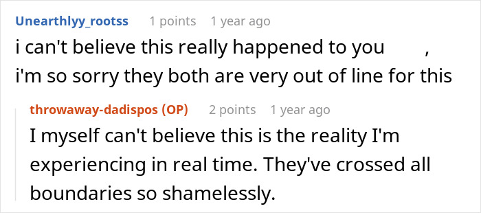 A Reddit screenshot shows comments from users about a double betrayal story, with one user expressing disbelief and sympathy for the man's wife who doesn't know.
