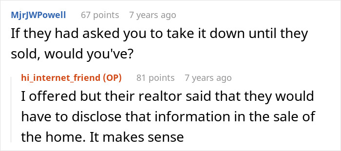 Forum conversation discussing HOA demands and a dad&rsquo;s response about removing a trampoline and community rules.