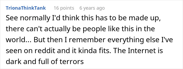 Comment from Reddit user discussing entitled mom assuming random guy will buy her kids food as a single mom.