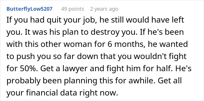 Man Calls Wife Selfish For Refusing To Become A SAHM While Cheating On Her The Entire Time