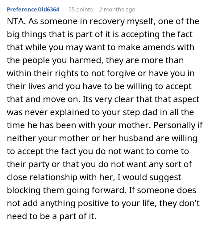 Son Skips Mom&rsquo;s Sobriety Anniversary Event, Says Her Recovery Doesn&rsquo;t Undo His Traumatic Childhood