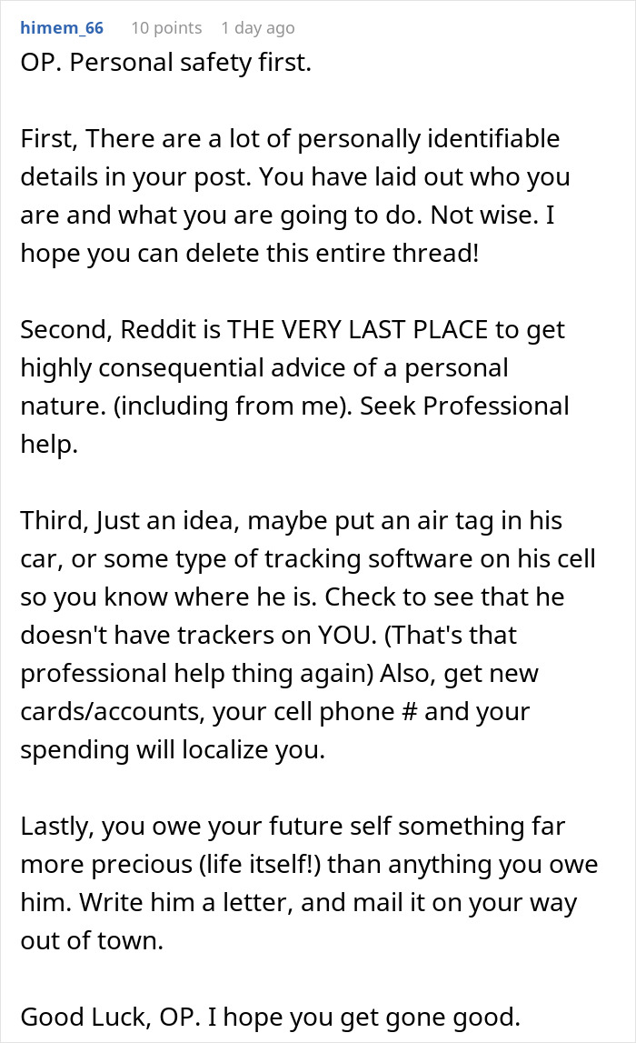 Woman Fakes Work Trip To Escape Volatile Boyfriend, Asks If That Makes Her A Coward