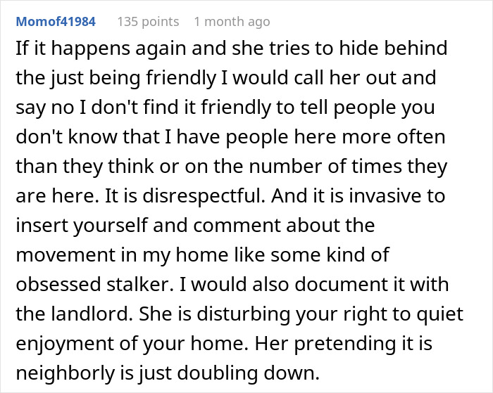 Woman Plays Concierge With Neighbor&rsquo;s Guests, Acts Offended As He Politely Asks Her To Stop