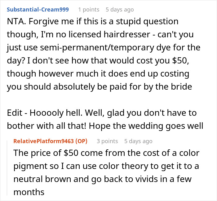 Man Of Honor Told To Change His Blue Hair For Wedding, Bride Uncovers Mom's Meddling Just In Time Man Of Honor Told To Change His Blue Hair For Wedding, Bride Uncovers Mom's Meddling Just In Time