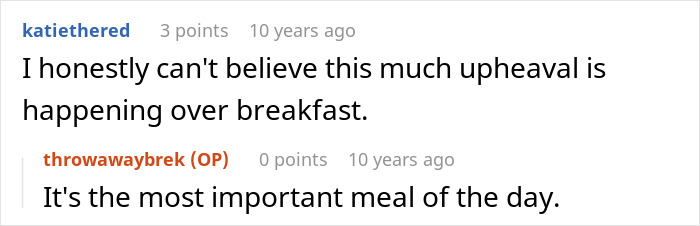 Husband Blows Up At Wife When She Confronts Him About Having To Cook Breakfast For His Colleagues