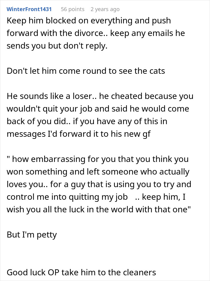 Man Calls Wife Selfish For Refusing To Become A SAHM While Cheating On Her The Entire Time