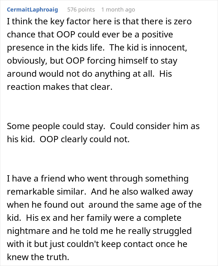 Reddit comment about a dad potentially becoming an uncle, discussing the impact on kids after a relationship betrayal. Reddit comment about a dad potentially becoming an uncle, discussing the impact on kids after a relationship betrayal.