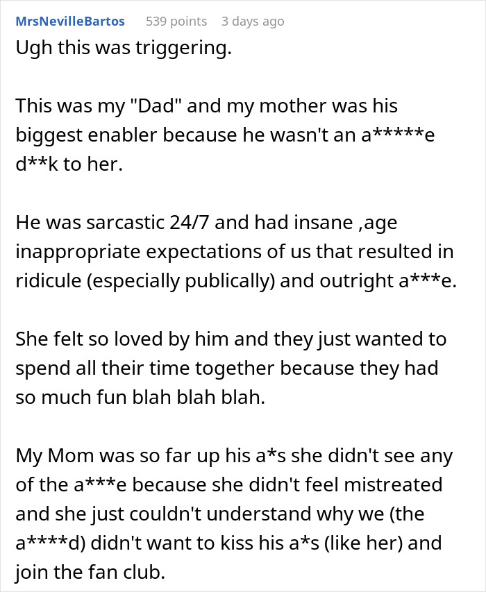 Mom shares her husband is awesome to her but a complete jerk to their kids in a personal story. Mom shares her husband is awesome to her but a complete jerk to their kids in a personal story.