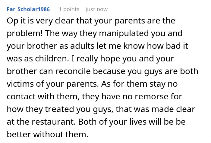 Man Refuses To Let His Estranged Brother Back Into His Life, Their Mom Tries To Force A Reunion