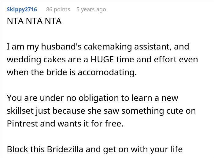 Entitled Bride Wants Baker Friend To Put Up With Outrageous Demands, Fianc&eacute; Learns Truth And Leaves