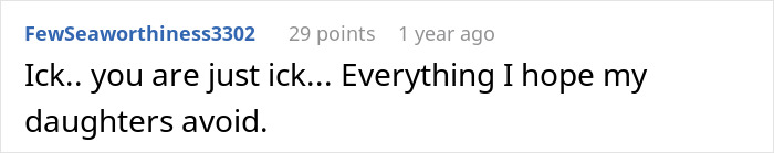 Screenshot of a harsh online comment reacting to a cheater learning a tough lesson with zero sympathy.