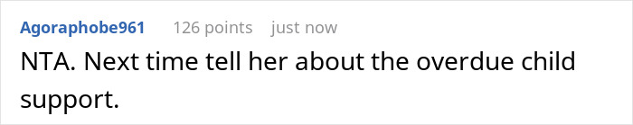 A comment on an online forum, offering advice related to a pregnant GF and child support issues.