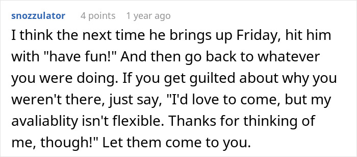 A Reddit comment advises a woman how to handle her husband's disrespect by setting boundaries, crucial for women quitting marriage.