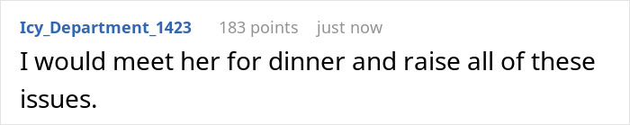 A comment on a post about a Christian bride and Muslim best friend, suggesting to meet for dinner to discuss wedding issues.