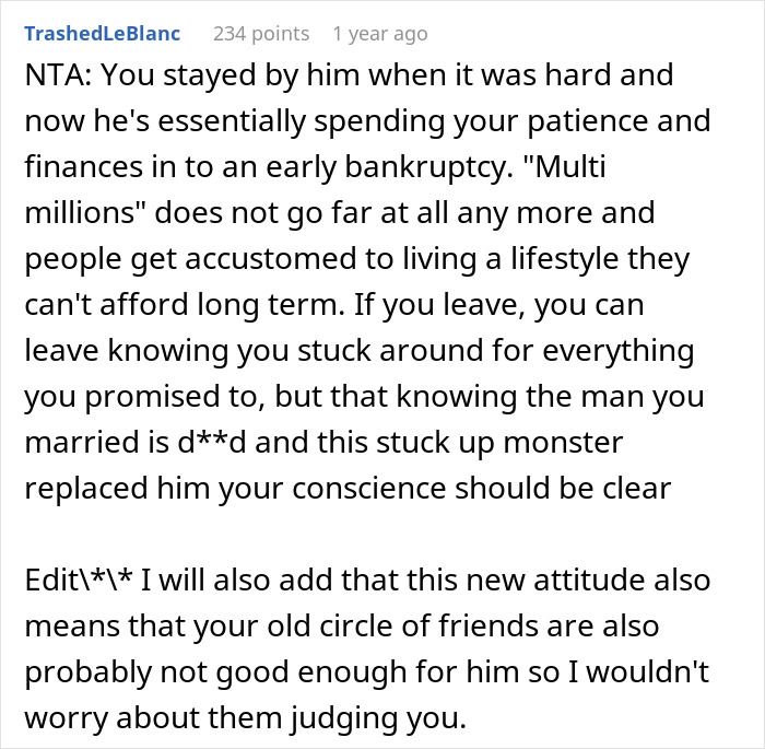 Guy Starts Acting Like An Entitled Rich Jerk After Winning Some Money, Tells Wife She Needs Plastic Surgery