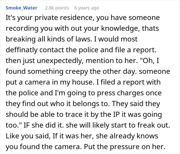 Woman Finds A Hidden Camera In Her Own Home, Suspects SIL Doesn't Trust Her