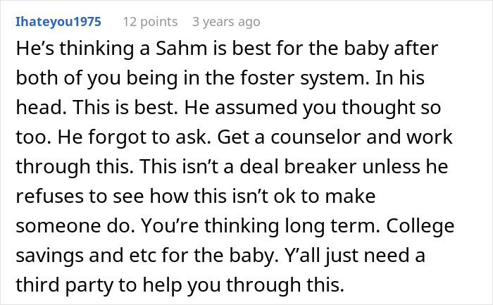 Man Calls Wife Selfish For Refusing To Become A SAHM While Cheating On Her The Entire Time
