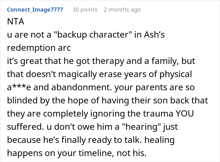 Man Refuses To Let His Estranged Brother Back Into His Life, Their Mom Tries To Force A Reunion