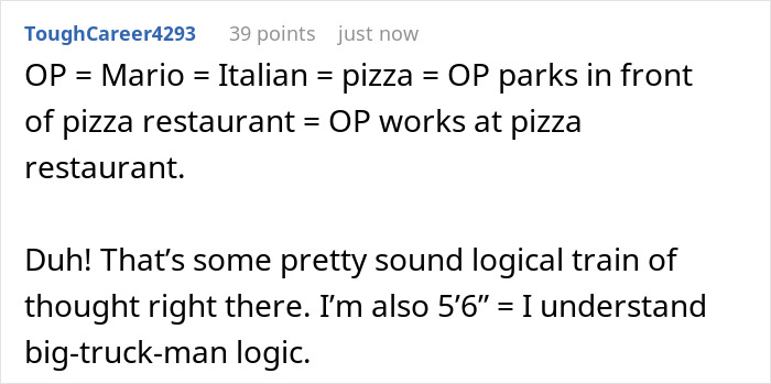 Reddit comment about funny, flawed logic of a driver thinking he's following someone to get them fired. Humiliation ensues.