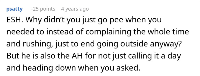 Woman Has A Bathroom Emergency On Hike, Boyfriend&rsquo;s Reaction To It Ends Their Relationship