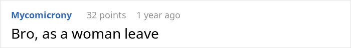 A Reddit comment by Mycomicony saying "Bro, as a woman leave," relates to a double betrayal situation involving my wife and dad.