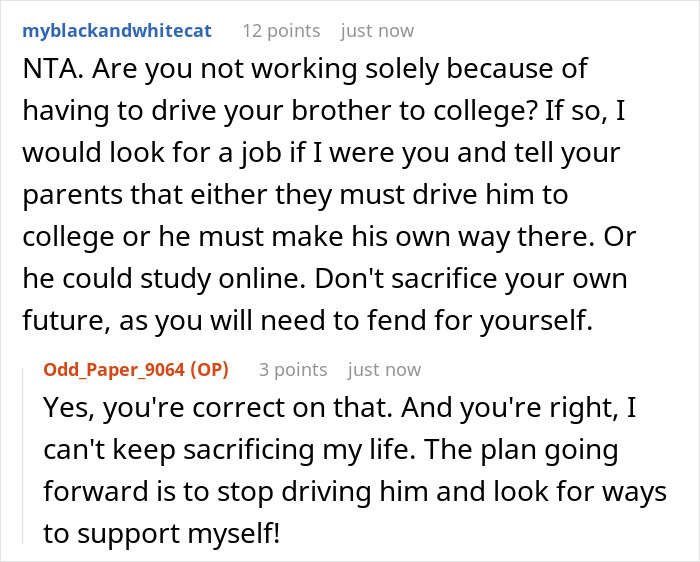 Reddit conversation about a guy driving his autistic brother everywhere and reaching his limit without gratitude. Reddit conversation about a guy driving his autistic brother everywhere and reaching his limit without gratitude.