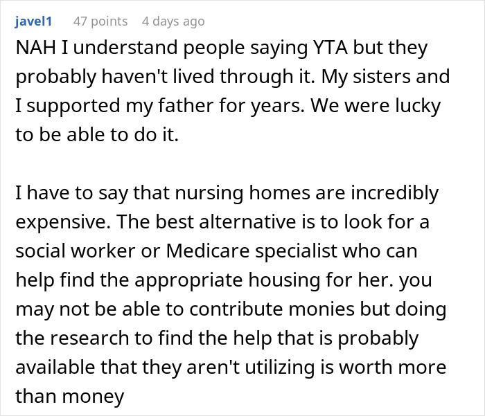 Woman Threatens Divorce If Husband Financially Contributes To His Mother's Care: "Told Him That Is Nuts"