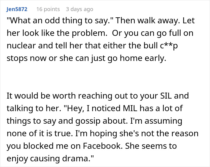 Woman Asks The Internet For Help Calling Out Her MIL&rsquo;s &ldquo;Unhinged Mean Girl Behavior&rdquo;