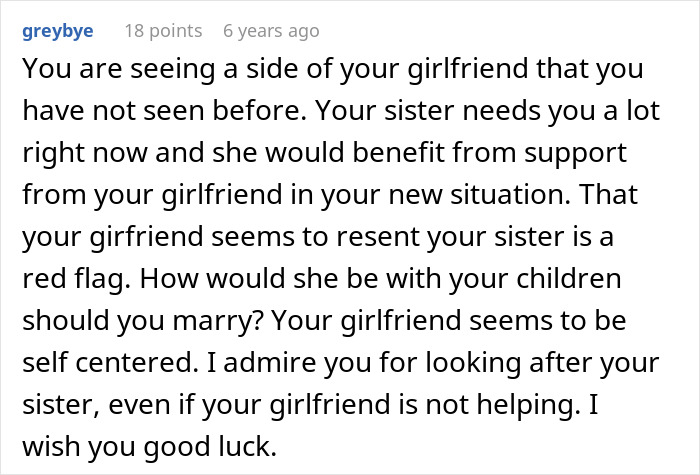Woman Demands Boyfriend Choose Between Her And His Abandoned Sister: "Isn't Ready To Become A Mother" Woman Demands Boyfriend Choose Between Her And His Abandoned Sister: "Isn't Ready To Become A Mother"