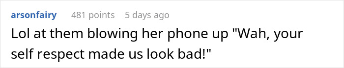 Screenshot showing an online comment discussing a possessive mom at a boyfriend&rsquo;s birthday party and the girlfriend&rsquo;s reaction.