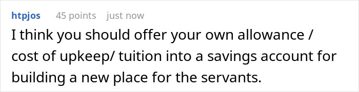 Teen calls out wealthy mom for hypocrisy after making house help stay in shed despite treating them like family.