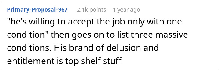 Comment from Primary-Proposal-967 discussing a friend’s delusion about a server job being low but still asking for money. Comment from Primary-Proposal-967 discussing a friend’s delusion about a server job being low but still asking for money.