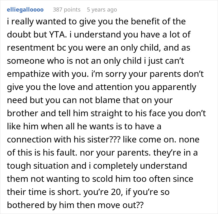 The Internet Calls Out This College Student After She Reveals Why She Hates Her Disabled Brother