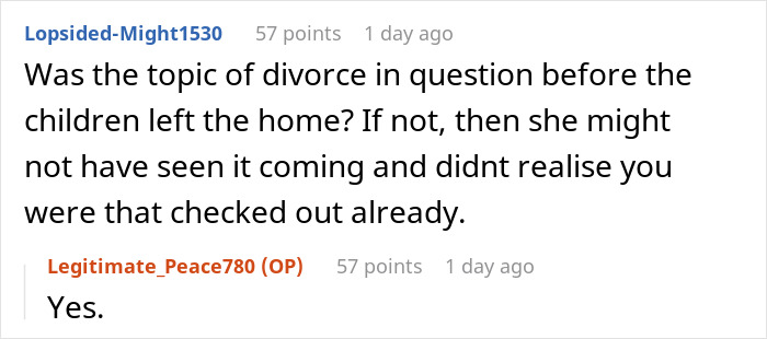 &ldquo;Starting Over&rdquo;: Man Divorces Wife Once Kids Move Out, And The Internet Has Opinions About It