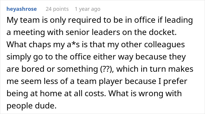 Alt text: Woman frustrated by commute after work from home canceled, unsure how long she’ll survive returning to office routine Alt text: Woman frustrated by commute after work from home canceled, unsure how long she’ll survive returning to office routine