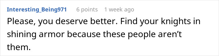 Screenshot of an online comment advising someone to find better partners, relating to ex-girlfriend cheating and wedding drama. Screenshot of an online comment advising someone to find better partners, relating to ex-girlfriend cheating and wedding drama.