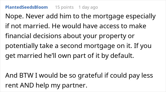 Woman Invests Life Savings Into Buying A House, BF Pays Rent But Expects Ownership Woman Invests Life Savings Into Buying A House, BF Pays Rent But Expects Ownership