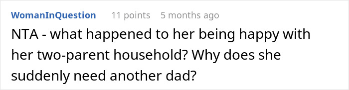 Comment on a forum discussing confusing and wild family dynamics sparking drama over DNA tests and child support issues.
