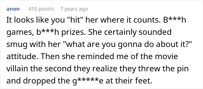 Um comentário do Reddit apoiando No Hitting contra uma MIL brincando sobre espancar sua filha.