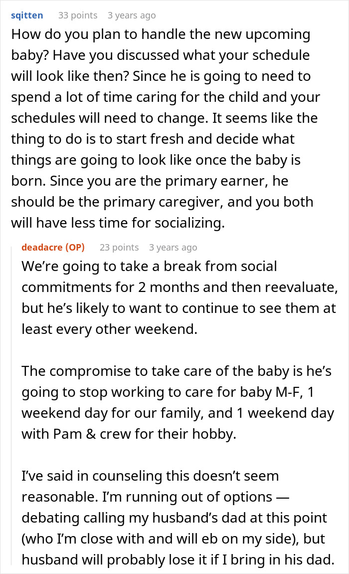 Pregnant wife confronts husband neglect after he chooses his chosen family over her and baby care responsibilities.