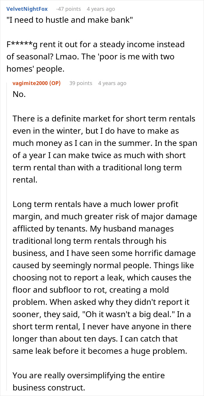 Entitled Sister Doesn’t Get A Free Airbnb Stay During Peak Season, Then Demands $300 To “House Sit” Entitled Sister Doesn’t Get A Free Airbnb Stay During Peak Season, Then Demands $300 To “House Sit”