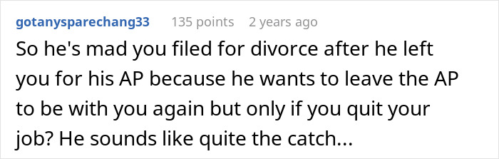 Man Calls Wife Selfish For Refusing To Become A SAHM While Cheating On Her The Entire Time