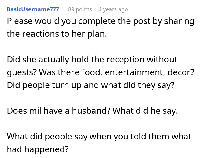 Comment section text about toxic MIL refusing to leave daughter's home, causing tension with son-in-law over housing.