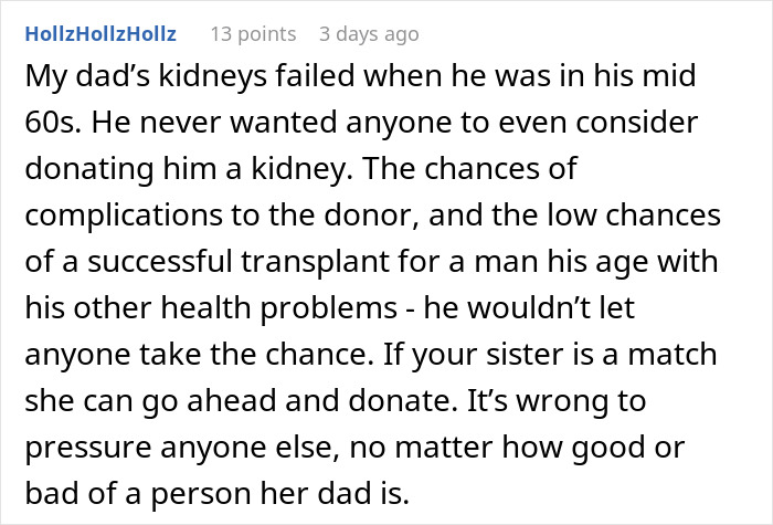Man refuses to donate kidney to 77-year-old dad to keep Frankenstein&rsquo;s monster alive in family transplant debate.