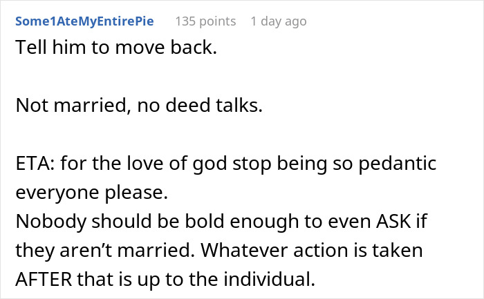 Woman Invests Life Savings Into Buying A House, BF Pays Rent But Expects Ownership Woman Invests Life Savings Into Buying A House, BF Pays Rent But Expects Ownership