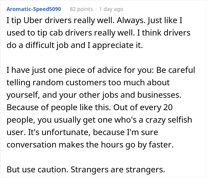 Lady Thinks $5 Tip To Uber Driver Gets Her 50% Off His Massage Services, Gets Mad When He Refuses