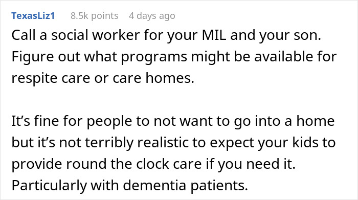 Woman Threatens Divorce If Husband Financially Contributes To His Mother's Care: "Told Him That Is Nuts"