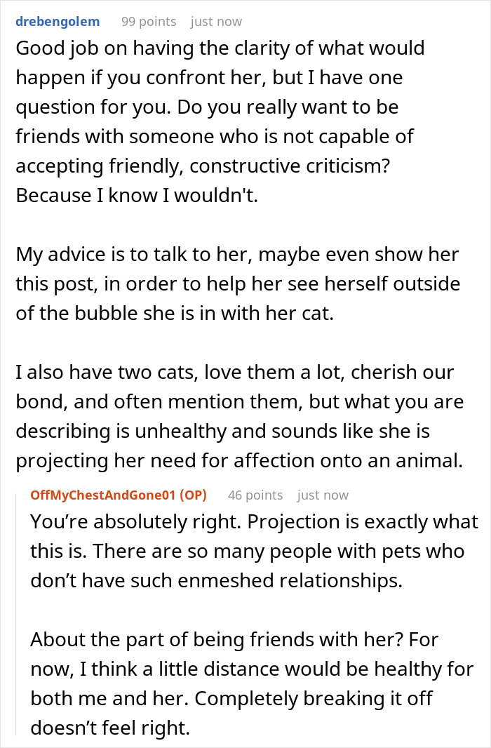 Text conversation discussing a crazy cat lady&rsquo;s K-drama romance and her choice of cat over men in relationships.