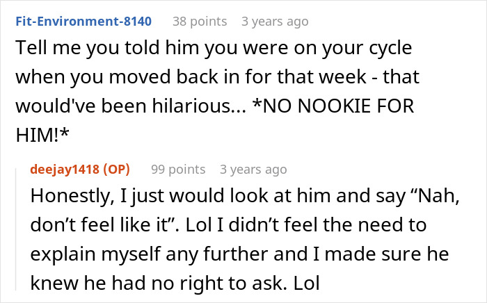 Screenshot of an online conversation where a girlfriend ensures her boyfriend ends up with absolutely nobody by setting boundaries.